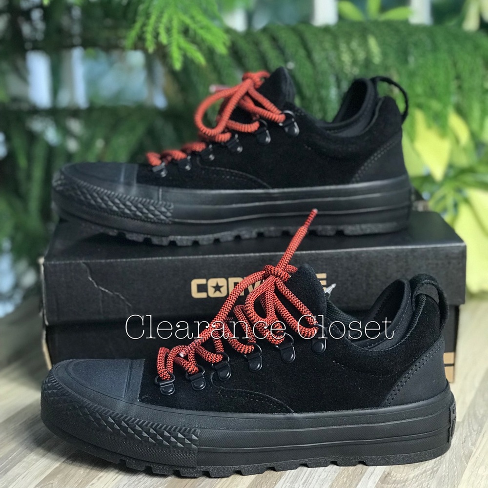 NWT Converse Ctas Descent OX Black WMNS AUTHENTIC - Picture 4 of 7